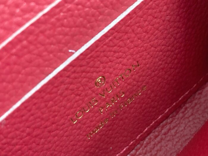 Alternative view of LOUIS VUITTON ZIPPY COIN PURSE MONOGRAM EMPREINTE RED 11CM M60067