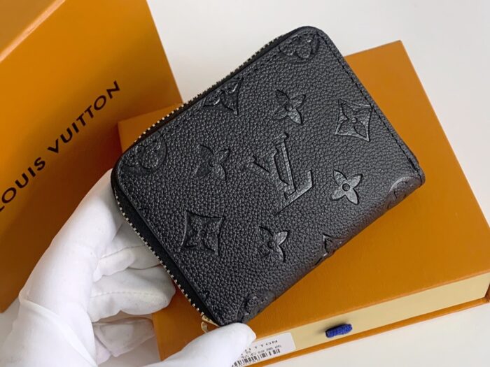 Alternative view of LOUIS VUITTON ZIPPY COIN PURSE MONOGRAM EMPREINTE BLACK 11CM M60067
