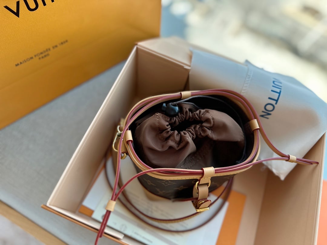 LOUIS VUITTON NOÉ PURSE BROWN AND BEIGE NOÉ PURSE 12CM M57099 - Image 2