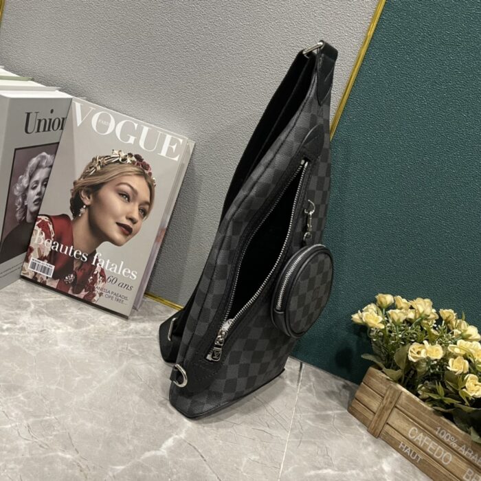 Alternative view of LOUIS VUITTON DUO SLING BAG CARO BLACK 42CM M30936