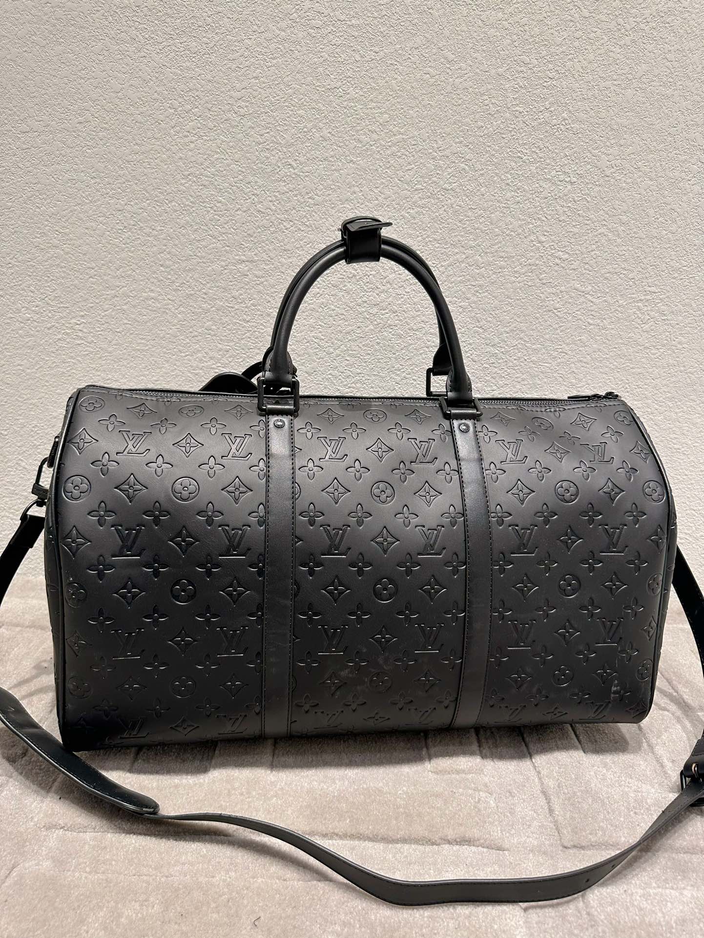 LOUIS VUITTON KEEPALL BANDOULIÈRE 50 BLACK M44810 - Image 3