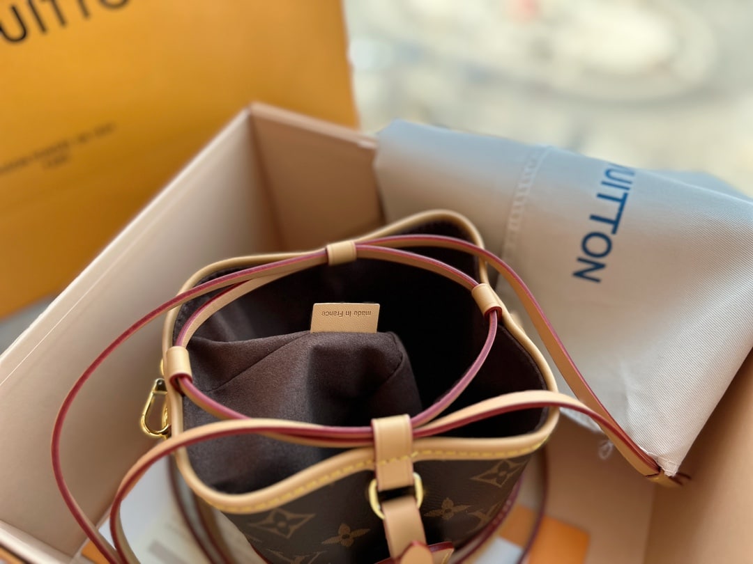 LOUIS VUITTON NOÉ PURSE BROWN AND BEIGE NOÉ PURSE 12CM M57099 - Image 3