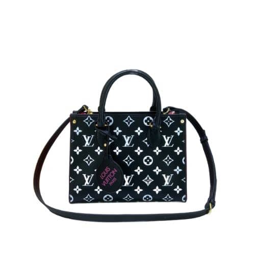LOUIS VUITTON ONTHEGO BLACK WHITE 35CM