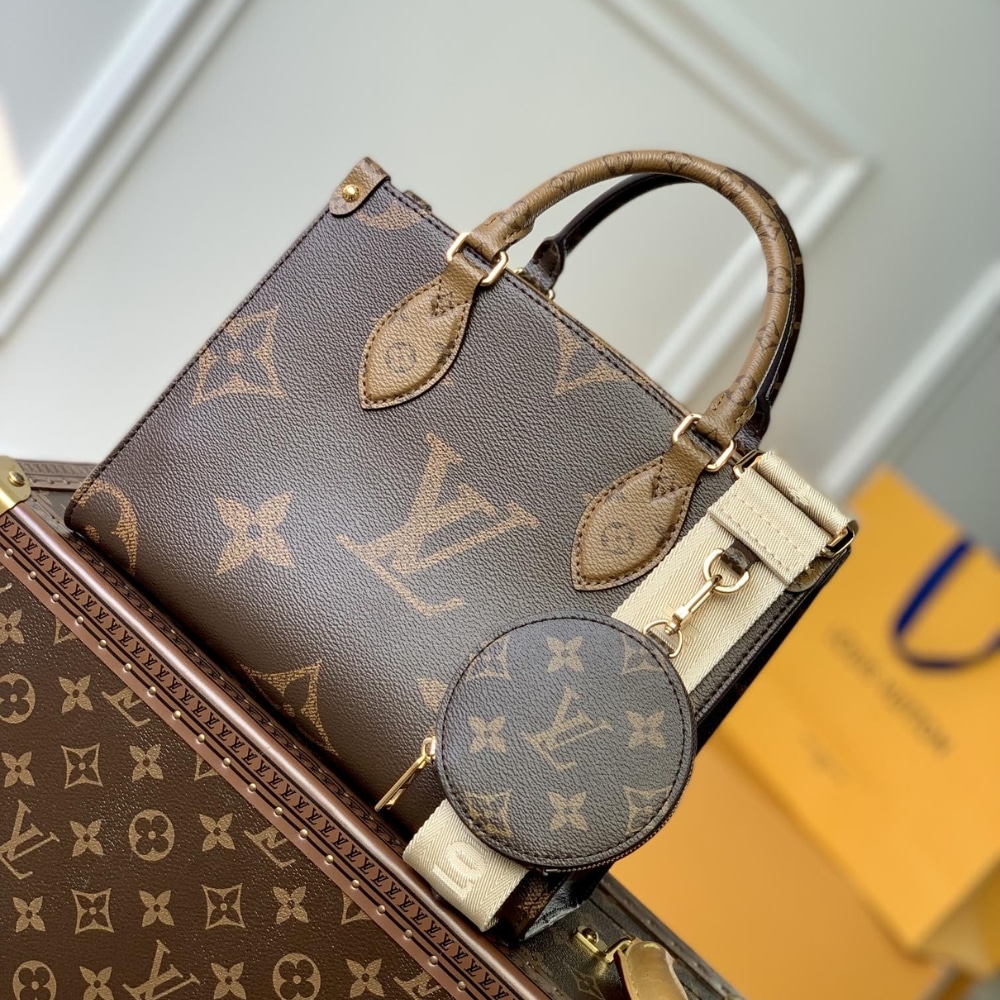 LOUIS VUITTON ONTHEGO PM BROWN 25CM M46373 - Image 2