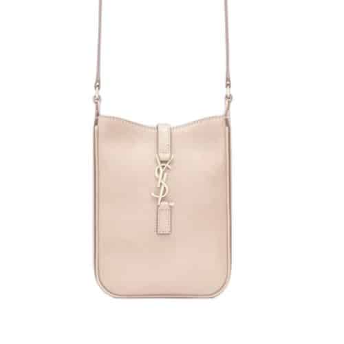 SAINT LAURENT LE 5 A 7 MINI VERTICAL BAG CREAM 18CM