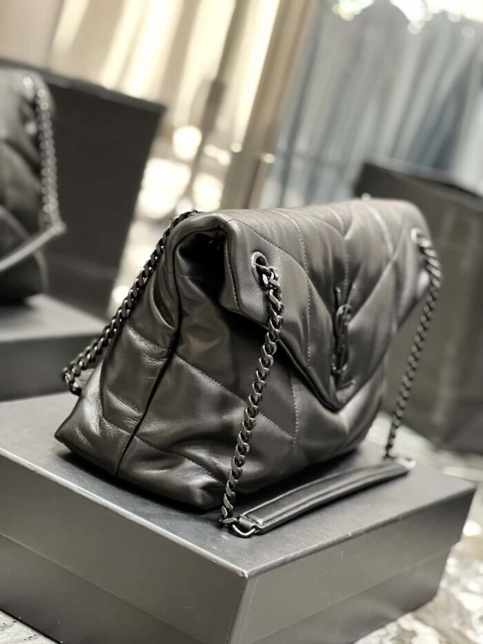 Alternative view of SAINT LAURENT PUFFER MEDIUM CHAIN BAG IN QUILTED 5774751EL081000