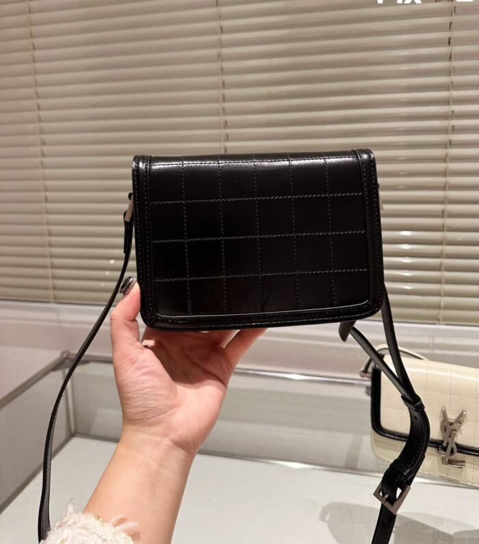 Alternative view of SAINT LAURENT SMALL SOLFERINO SATCHEL BLACK 18CM