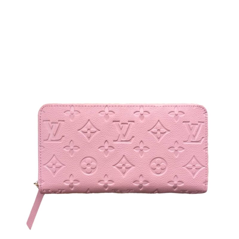 LOUIS VUITTON ZIPPY WALLET MONOGRAM PINK