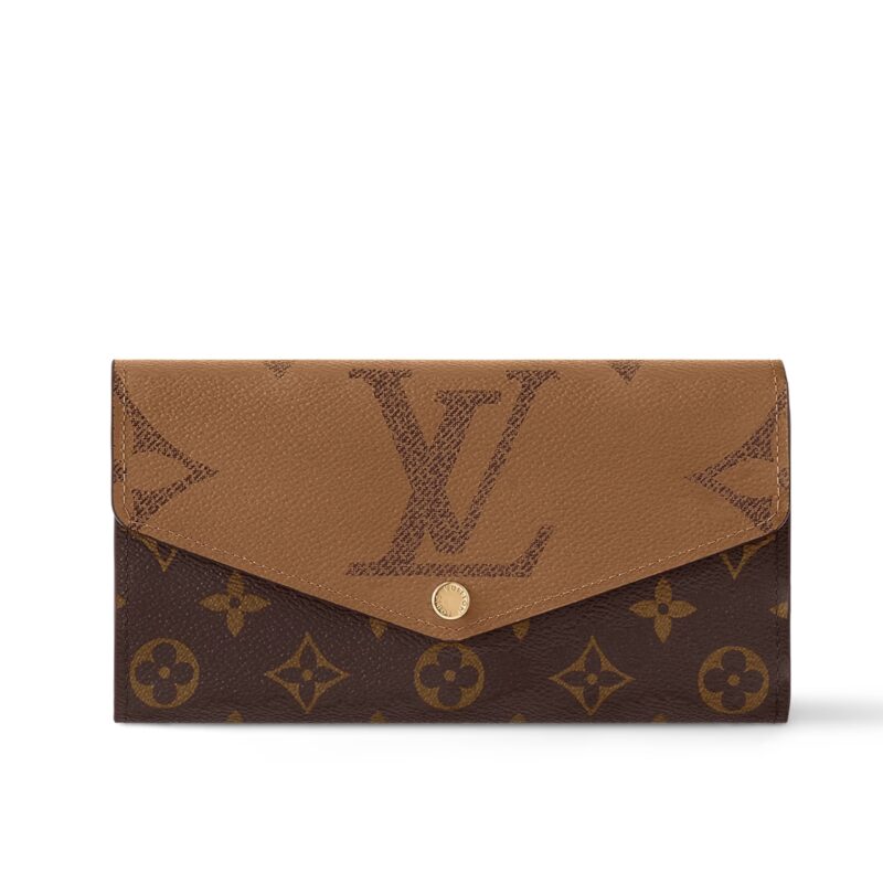 LOUIS VUITTON SARAH WALLET MONOGRAM CANVAS BROWN 19CM M80726