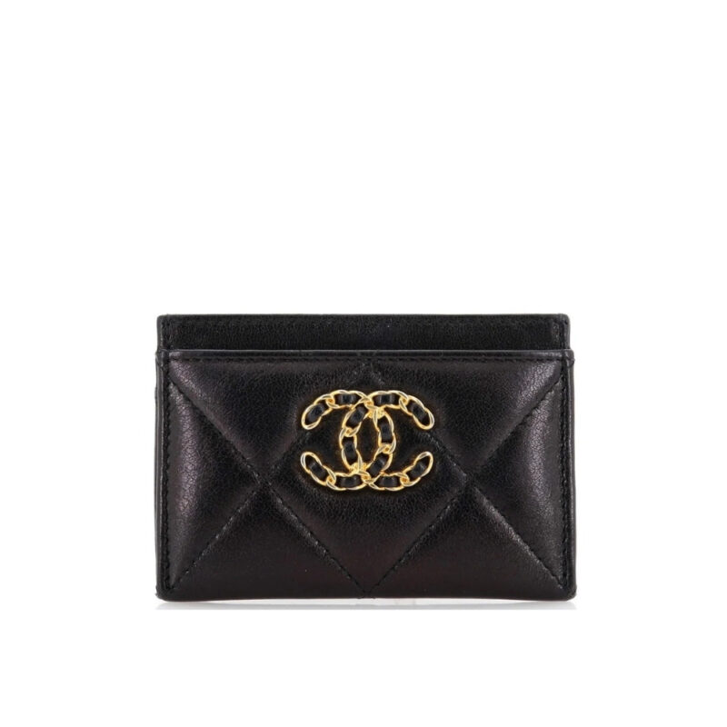 Chanel 19 Card Holder Black AP1167 B04852 94305