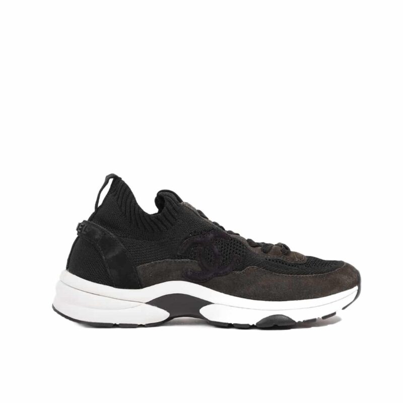 CHANEL LOW TOP TRAINER SNEAKERS BROWN G38750