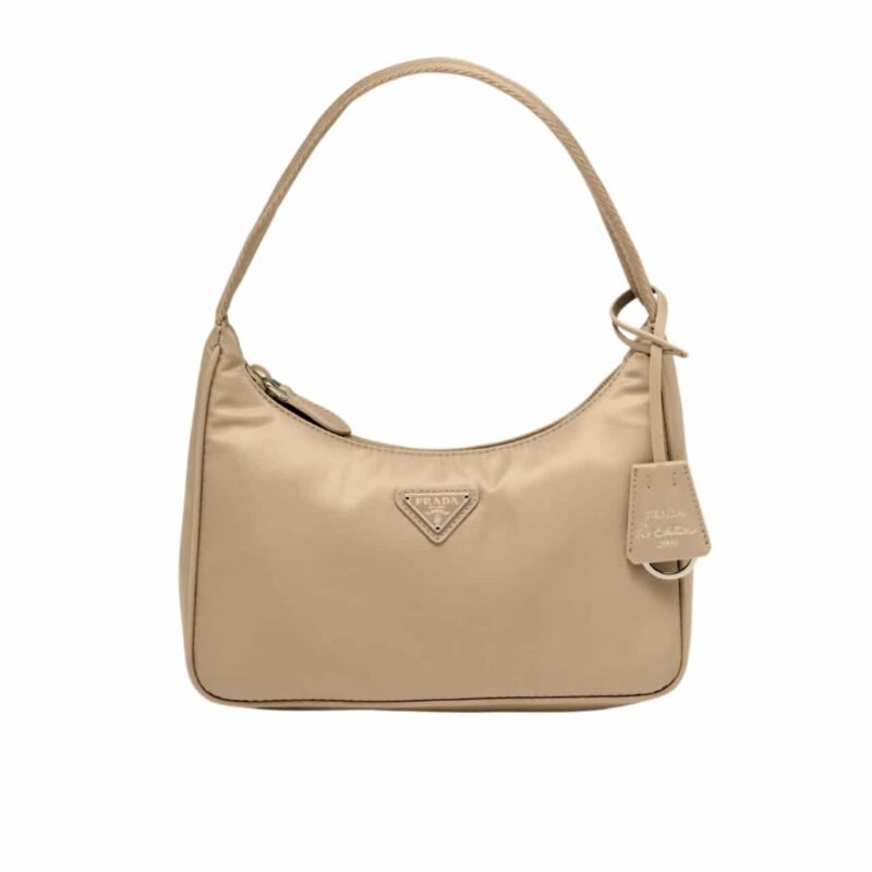 PRADA RE NYLON RE EDITION 2000 MINI BAG NUDE 23CM 1NE515 RDH0 F0F24