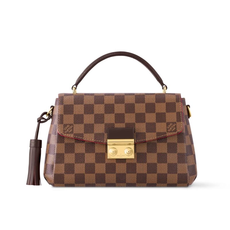 LOUIS VUITTON DAMIER EBENE CROISETTE 25CM N53000