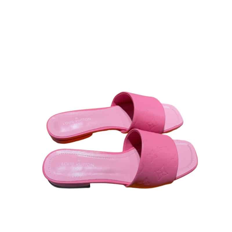 LOUIS VUITTON REVIVAL FLAT MULE PINK