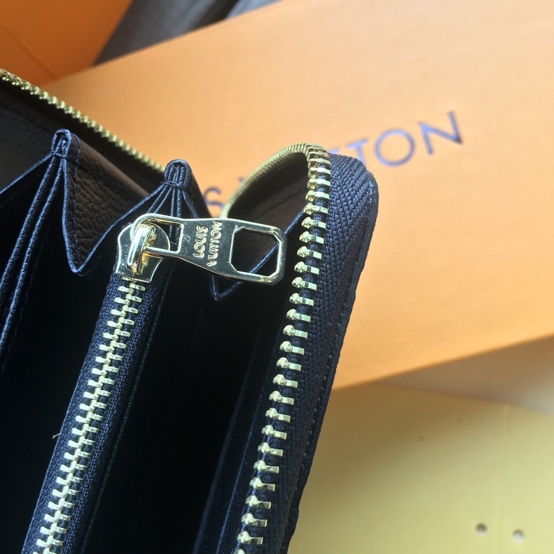 LOUIS VUITTON ZIPPY WALLET MONOGRAM BLACK 19CM M61864 - Image 6