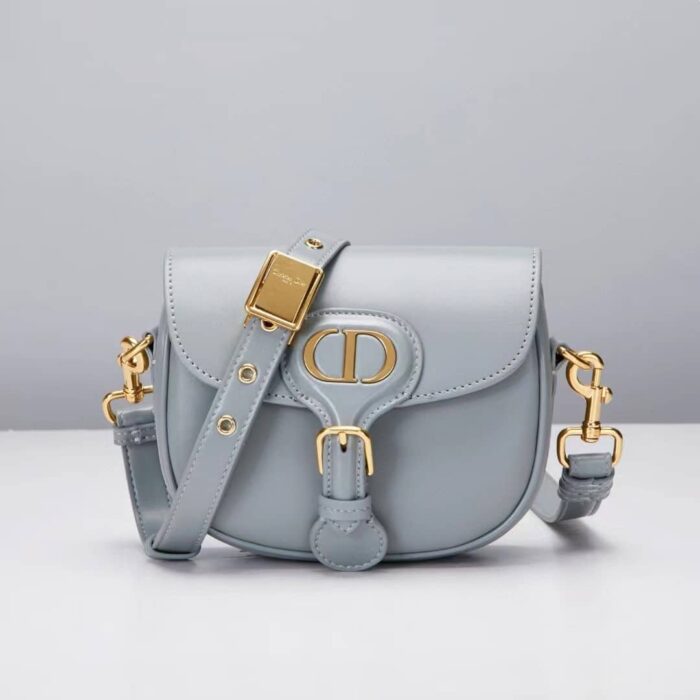 Alternative view of DIOR MEDIUM MICRO BOBBY DARK GRAY BOX CALFSKIN BAG