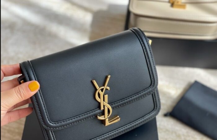 Alternative view of SAINT LAURENT SOLFERINO SMALL SATCHEL IN BOX SAINT LAURENT LEATHER BLACK NOIR 19CM 6343060SX0W1000