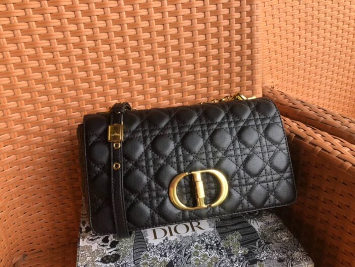 Alternative view of DIOR LARGE CARO IN BLACK BAG 28CM M9243UWHC