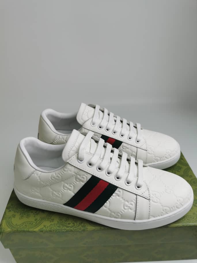 Alternative view of GUCCI ACE WHITE LOGO WOMEN'S SNEAKER