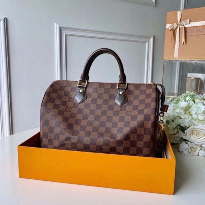 Alternative view of LOUIS VUITTON SPEEDY BANDOULIÈRE 30 DAMIER EBENE 30CM N40590