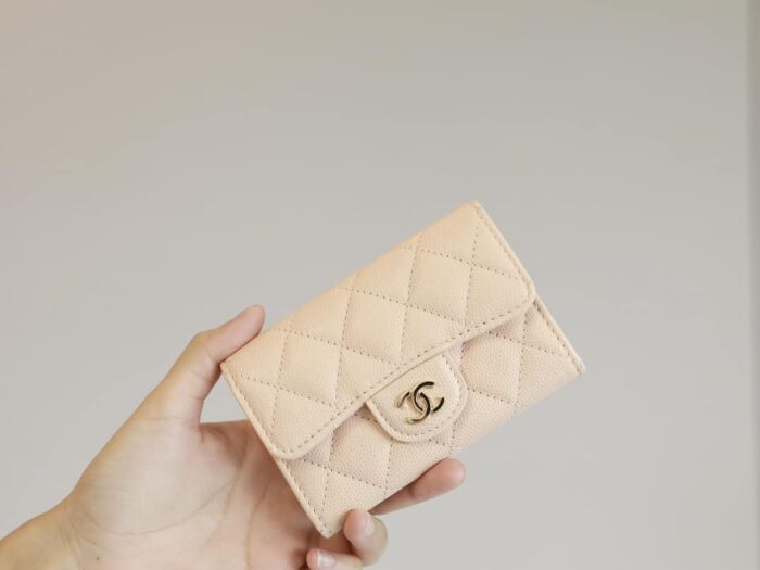 Alternative view of CHANEL CLASSIC CARD HOLDER WALLET BEIGE 10CM AP0214 Y01864 21209