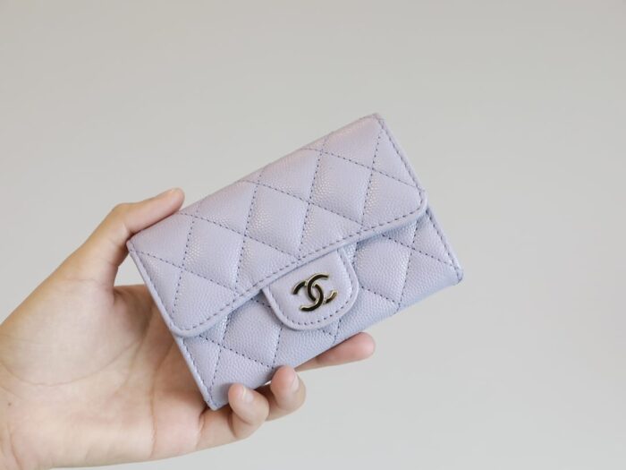 Alternative view of CHANEL CLASSIC CARD HOLDER WALLET LIGHT PURPLE 10CM AP0214 Y33351 NF289
