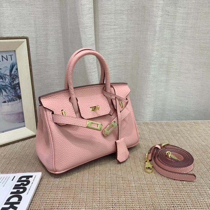 Alternative view of HERMES BIRKIN MINI GOLD HARDWARE EPSOM LIGHT PINK 20CM