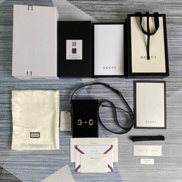 Alternative view of GUCCI HORSEBIT 1955 MINI BAG BLACK 17CM 625615 0YK0G 1000