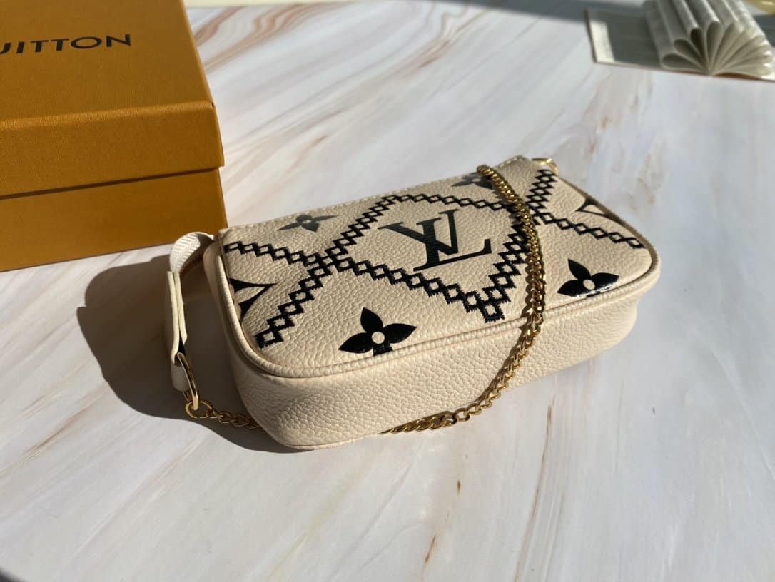 LOUIS VUITTON MINI POCHETTE ACCESSOIRES WHITE M81140 - Image 5