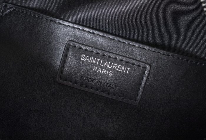 Alternative view of SAINT LAURENT LOU CAMERA BAG IN QUILTED BLACK SILVER LEATHER 23CM 612544DV7041000