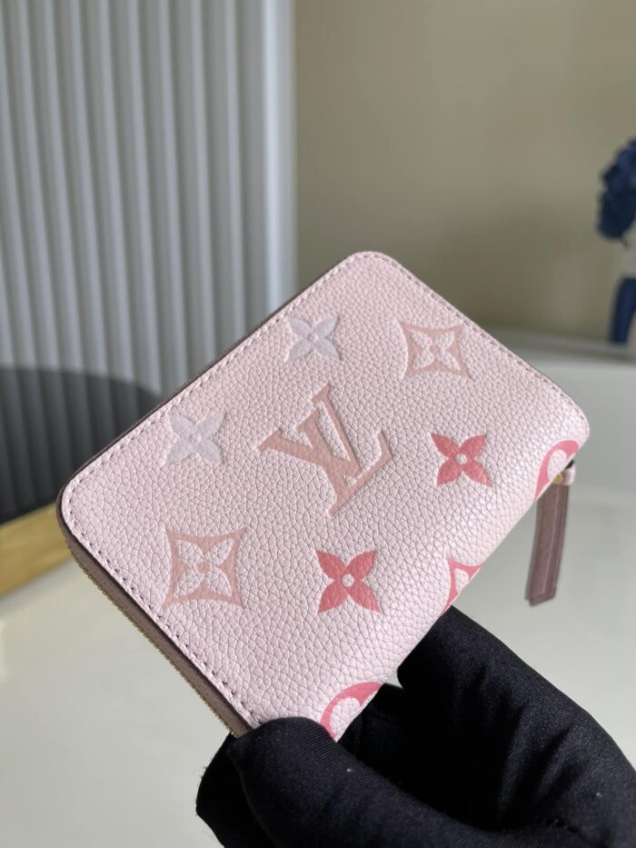 Louis Vuitton Monogram Wallet Pink 11cm M80408