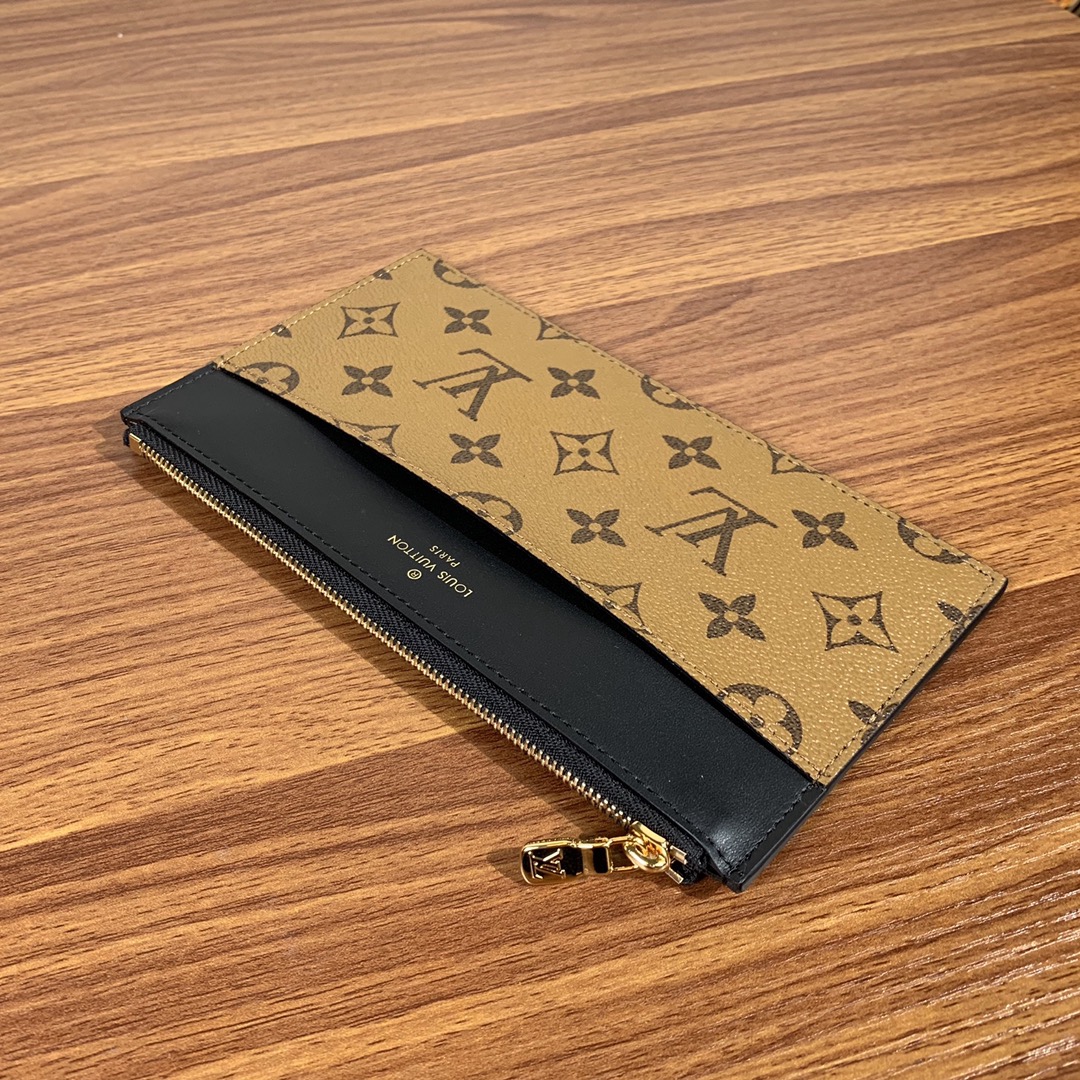 LOUIS VUITTON MONOGRAM SLIM PURSE BROWN M80390 - Image 3