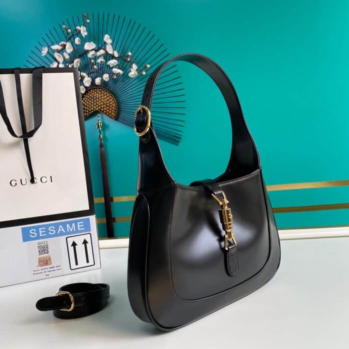 Alternative view of GUCCI JACKIE 1961 SMALL SHOULDER BAG BLACK 27CM 636709 10O0G 1000