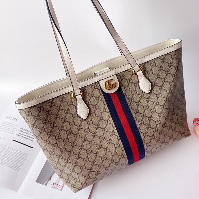 Alternative view of GUCCI OPHIDIA MEDIUM GG TOTE BAG BEIGE EBONY 38CM 631685 96IWB 9794