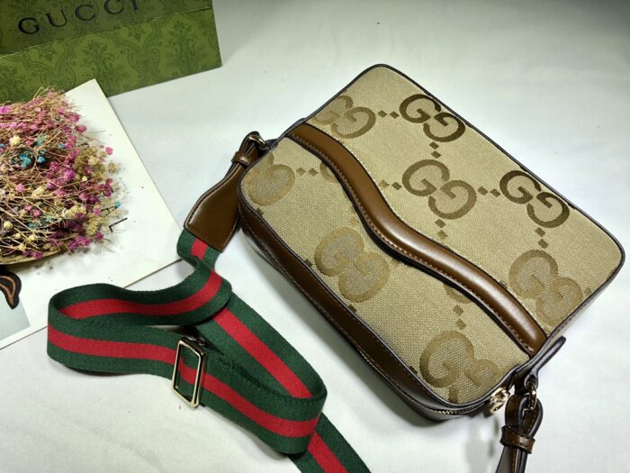 Alternative view of GUCCI JUMBO MESSENGER GG BAG 25.5CM 675891 UKMDG 2570