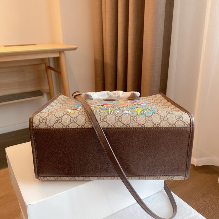 Alternative view of GUCCI GG DISNEY DONALD DUCK TOTE BAG 648134 2N0AT 8679