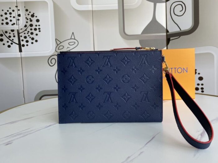 Alternative view of LOUIS VUITTON MONOGRAM MINI CLUTCH 23CM NAVY BLUE WALLET