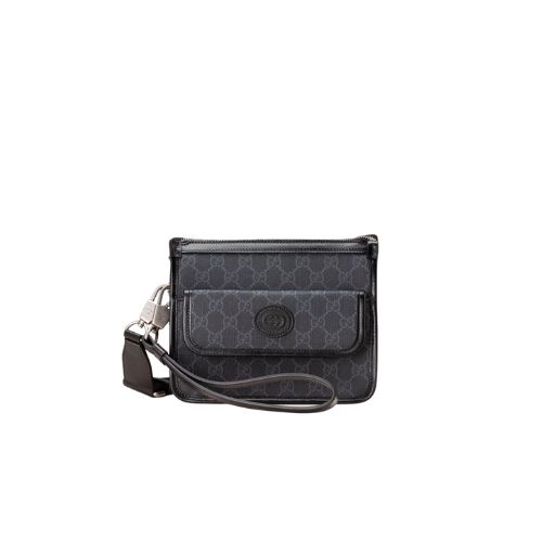 GUCCI GG SHOULDER BAG BLACK 658572 92TCN 1000
