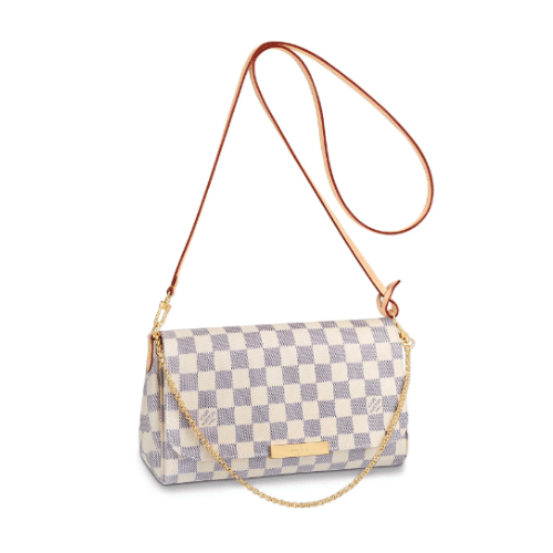 LOUIS VUITTON WOMEN'S FAVORITE MM DAMIER AZUR 28CM