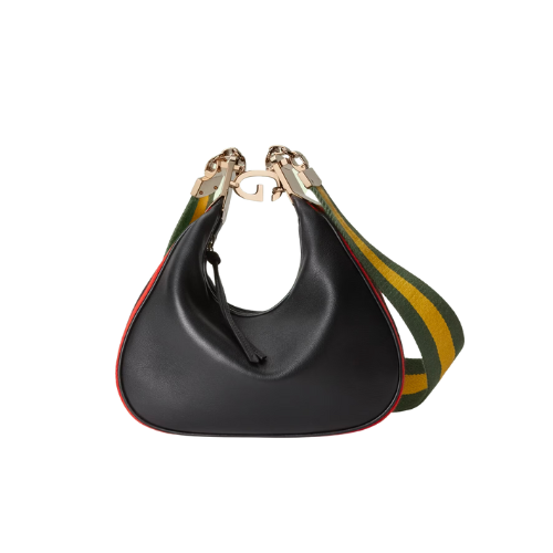 GUCCI GG ATTACHE SMALL SHOULDER BAG IN BLACK 23CM 699409 UXWBG 1037