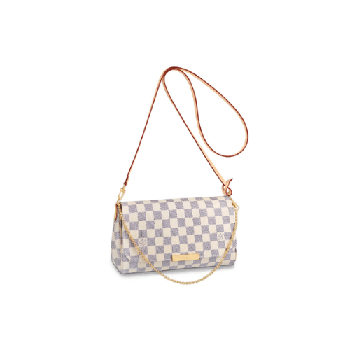 LOUIS VUITTON WOMEN'S FAVORITE MM DAMIER AZUR 24CM