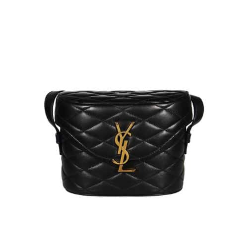 SAINT LAURENT WOMEN'S JUNE BOX BAG BLACK 19CM