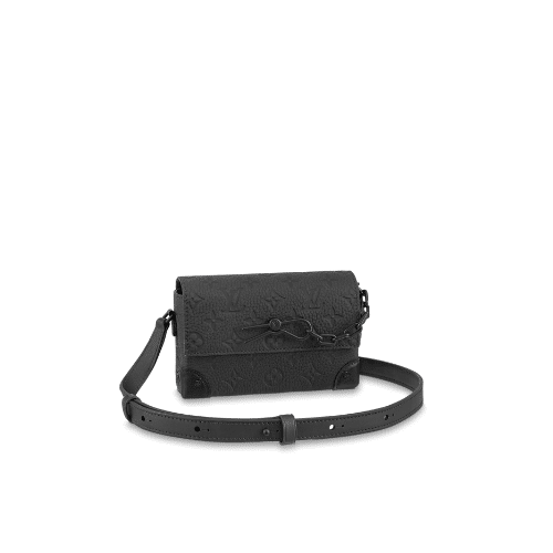 LOUIS VUITTON STEAMER WEARABLE WALLET BLACK 18CM M81746