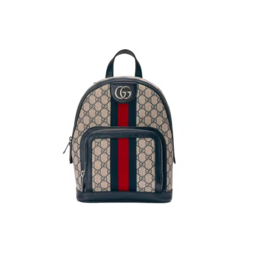 GUCCI OPHIDIA GG SMALL BACKPACK BLUE 29CM 547965 9U8BN 4077