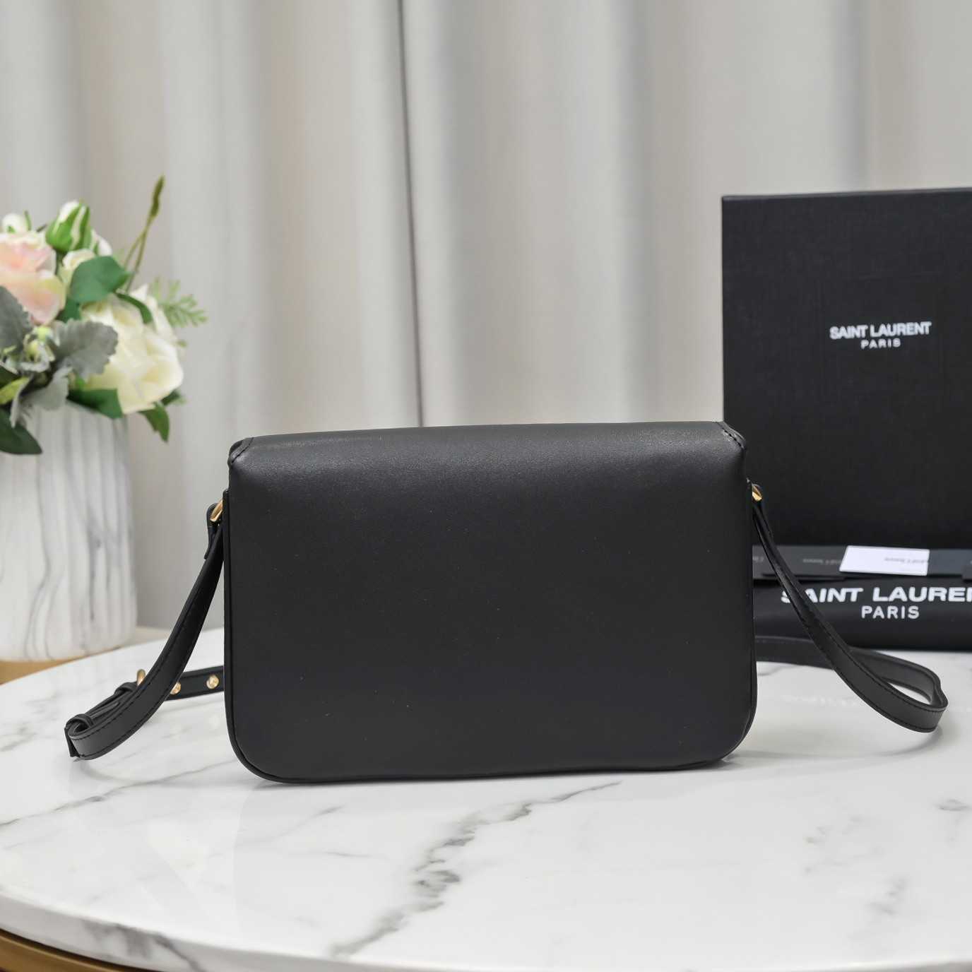 SAINT LAURENT LE MAILLON SATCHEL IN SMOOTH LEATHER BLACK 6497952R20W1000 - Image 9