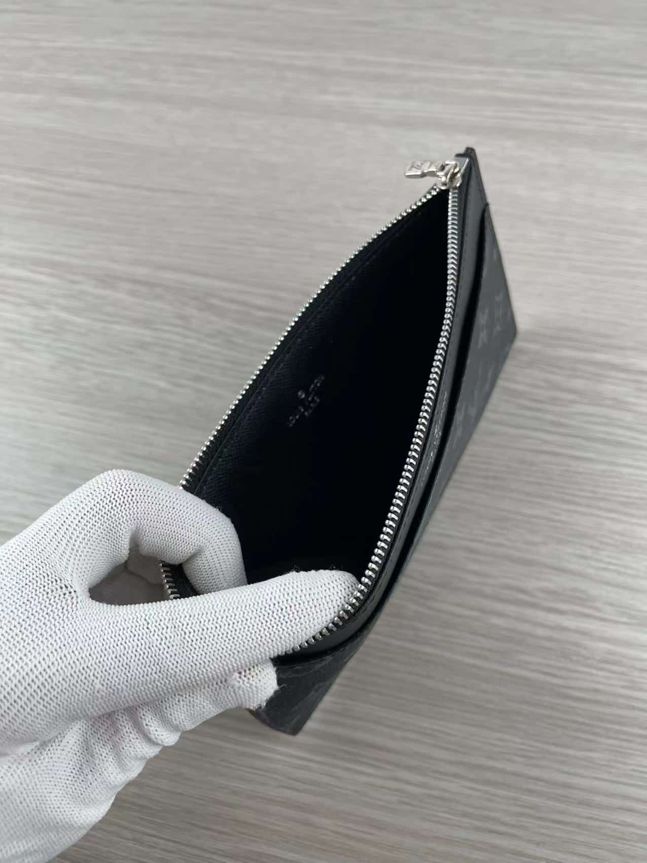 LOUIS VUITTON MONOGRAM SLIM PURSE FULL BLACK M80348 - Image 6