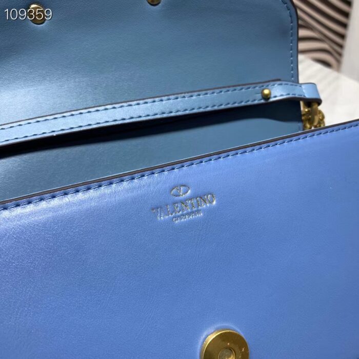 Alternative view of VALENTINO LOCÒ SMALL SHOULDER BAG IN CALFSKIN ULTRAMARINE WB0K53ZXLQ34
