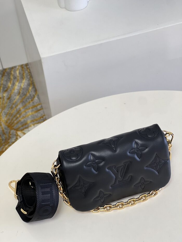 Alternative view of LOUIS VUITTON WALLET ON STRAP BUBBLEGRAM BLACK M81398