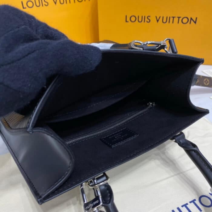Alternative view of LOUIS VUITTON SAC PLAT BB 21CM BLACK M58660