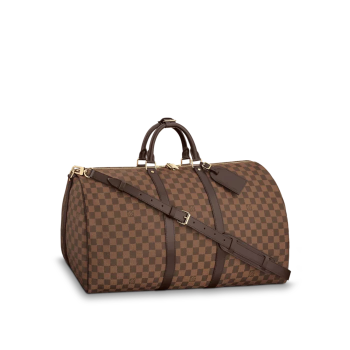 LOUIS VUITTON KEEPALL BANDOULIÈRE 55 DAMIER EBENE N41414